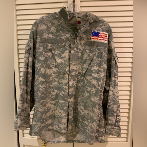 Bling Repurposed Army Jacket- BLING LOVE! - Picture 3 of 8